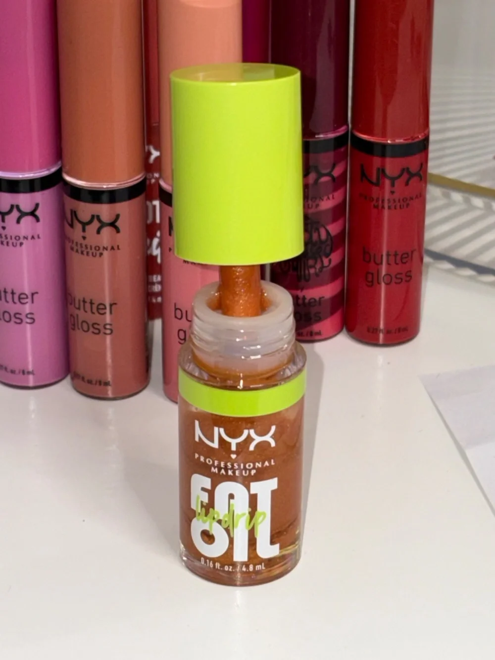 NYX Lip Bundle - Butter Gloss, Smooth Whip, Fat Oil, Sweet Cheeks, Milky Gloss